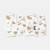 Eerste verjaardag van melk en koekjes bedankdoosjes (Uitgevouwen)