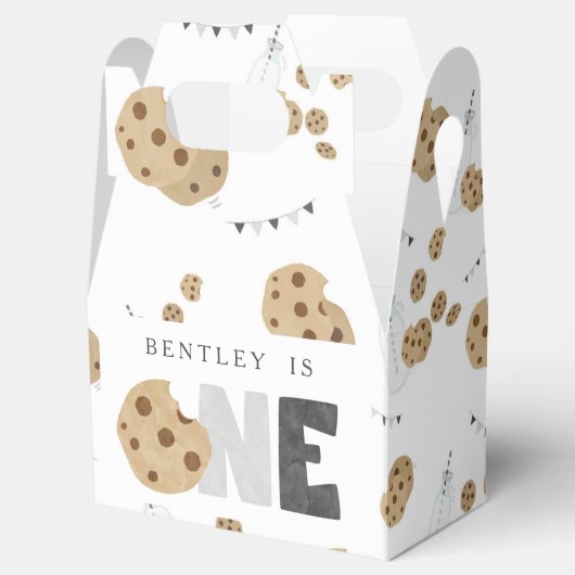 Eerste verjaardag van melk en koekjes bedankdoosjes (Geopend)