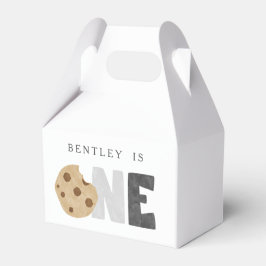 Eerste verjaardag van melk en koekjes bedankdoosjes