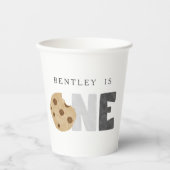 Eerste verjaardag van melk en koekjes papieren bekers (Voorkant)