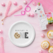 Eerste verjaardag van melk en koekjes papieren bordje (Feest)