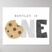 Eerste verjaardag van melk en koekjes poster (Voorkant)