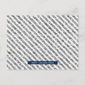 Eerste verjaardag van Navy Blue Silver Royal Princ Uitnodiging Briefkaart (Achterkant)