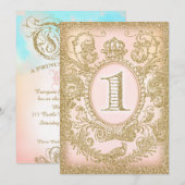 Eerste verjaardag van Once Upon a Time Princess Kaart (Voorkant / Achterkant)