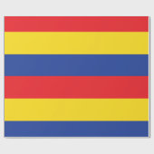 Eerste verjaardag van Red Yellow Blue Cadeaupapier (Vlak)