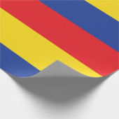 Eerste verjaardag van Red Yellow Blue Cadeaupapier (Hoek)