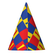 Eerste verjaardag van Red Yellow Blue Feesthoedjes (Achterkant)