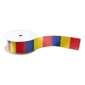 Eerste verjaardag van Red Yellow Blue Satijnen Lint (Spoel)