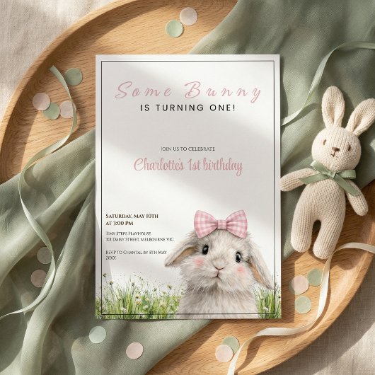 Eerste verjaardag van Some Bunny Kaart