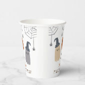 Eerste verjaardag van spoekgeesten en spinnen papieren bekers (Rechts)