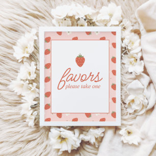 Eerste verjaardag van Strawberry Girls   Favor tab Poster