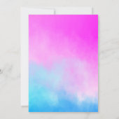 Eerste verjaardag van Summer Flamingo's Kaart (Achterkant)