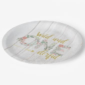 Eerste verjaardag van Wilde en Vernederende Baby G Papieren Bordje (Gekanteld)