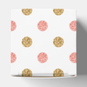Eerste verjaardag viering Pink & Gold Glitter One Bedankdoosjes (Bovenkant)