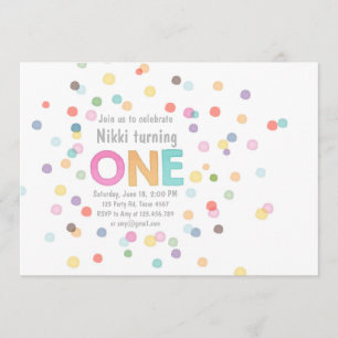 Eerste verjaardag Waterverf Kaart