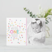 Eerste verjaardag Waterverf Kaart (Staand voorkant)