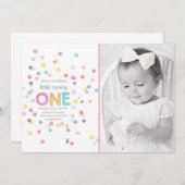 Eerste verjaardag Waterverf Kaart (Voorkant / Achterkant)