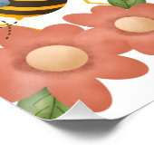 Eerste Verjaardag Welkom Bord - Glanzende Poster (Hoek)