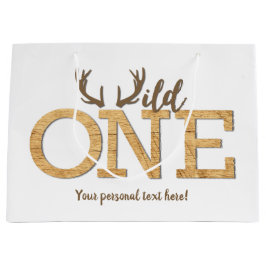 Eerste verjaardag Wild One Boy Verjaardagsfeestje Groot Cadeauzakje