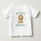 Eerste verjaardag Wild One Lion Shirt (Voorkant)