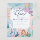 Eerste verjaardag Zeemeermin Briefkaart (Voorkant)