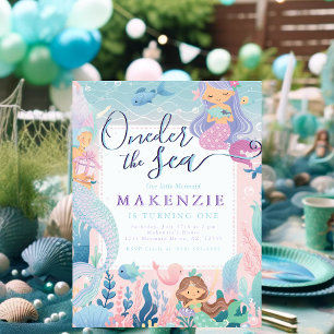 Eerste verjaardag Zeemeermin Briefkaart
