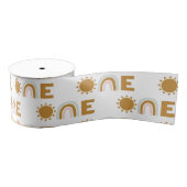 Eerste verjaardag zonneschijn en regenboogboho grosgrain lint (Spoel)