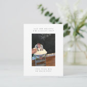 eerste verjaardagfoto bedankt briefkaart (Staand voorkant)