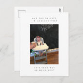 eerste verjaardagfoto bedankt briefkaart (Voorkant / Achterkant)