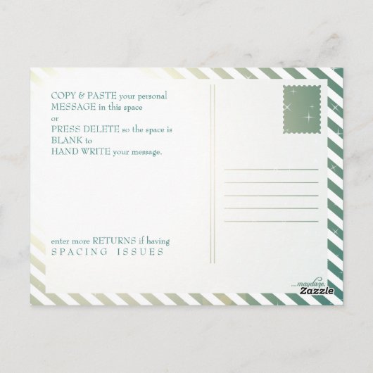 Eerste Verjaardagsbaan rond de Zon Briefkaart (Achterkant)