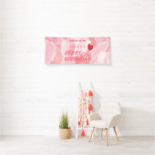 Eerste verjaardagsbanner met bessen spandoek (Insitu)
