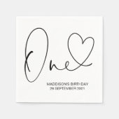 Eerste verjaardagsfeest Een viering servetten (Voorkant)