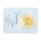 Eerste verjaardagsfeest Ray of Sunshine Schattige Magneet (Horizontaal)