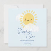 Eerste verjaardagsfeest Ray of Sunshine Schattige  Save The Date (Voorkant)