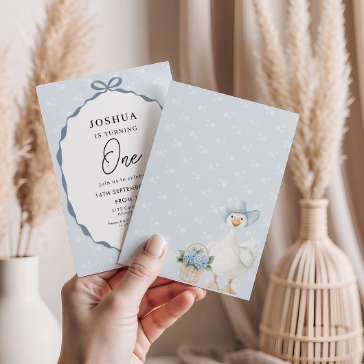 Eerste verjaardagsfeest Schattigee eend Kaart