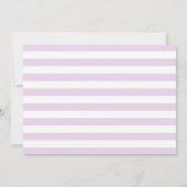 Eerste verjaardagsfeest uitnodiging Paarse meisje (Achterkant)