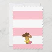 Eerste verjaardagsfeest uitnodiging wild-westcowme (Achterkant)