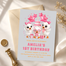 Eerste verjaardagsfeest van kawaii eendjes