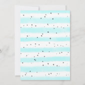 Eerste verjaardagsfeestje - Blauwgroen Lion Kaart (Achterkant)