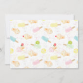 Eerste verjaardagsfeestje ijs uitnodiging (Achterkant)