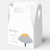 Eerste Verjaardagsfeestje Kamille Bloem Schattige  Bedankdoosjes (Geopend)