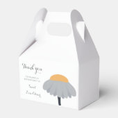 Eerste Verjaardagsfeestje Kamille Bloem Schattige  Bedankdoosjes (Voorkant Zijde)