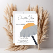 Eerste Verjaardagsfeestje Kamille Bloem Schattige  Kaart