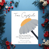 Eerste Verjaardagsfeestje Kamille Bloem Schattige Poster