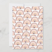 Eerste verjaardagsfeestje Magisch Eenhoorn Regenbo Kaart (Achterkant)