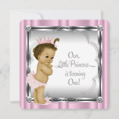Eerste verjaardagsfeestje prinses kaart (Voorkant)