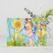 Eerste verjaardagsfeestje prinses kaart (Staand voorkant)