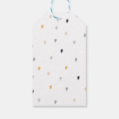 Eerste Verjaardagsfeestje Slak Regenboog Schattige Cadeaulabel (Achterkant)