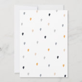 Eerste verjaardagsfeestje slak regenboog Schattige Kaart (Achterkant)