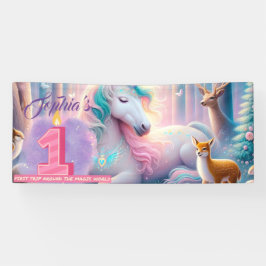 Eerste verjaardagsfeestje  spandoek